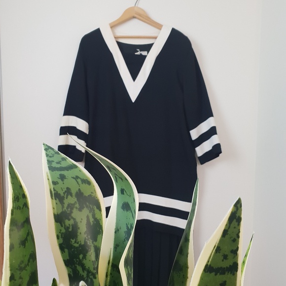 Vintage 80’s style Black and white sailor dress - Picture 2 of 8
